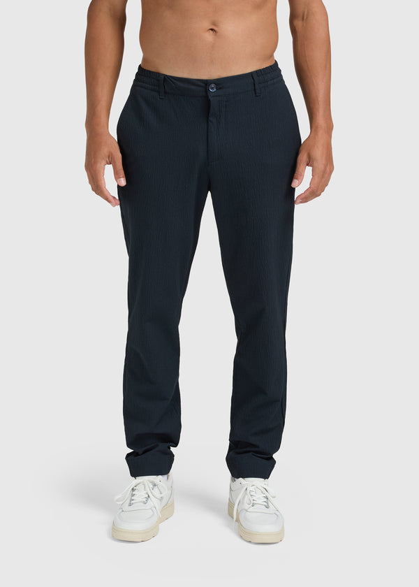 The Seersucker Trouser - Navy Blue