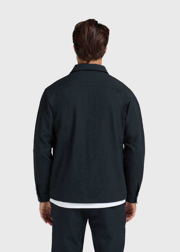The Seersucker Jacket - Navy