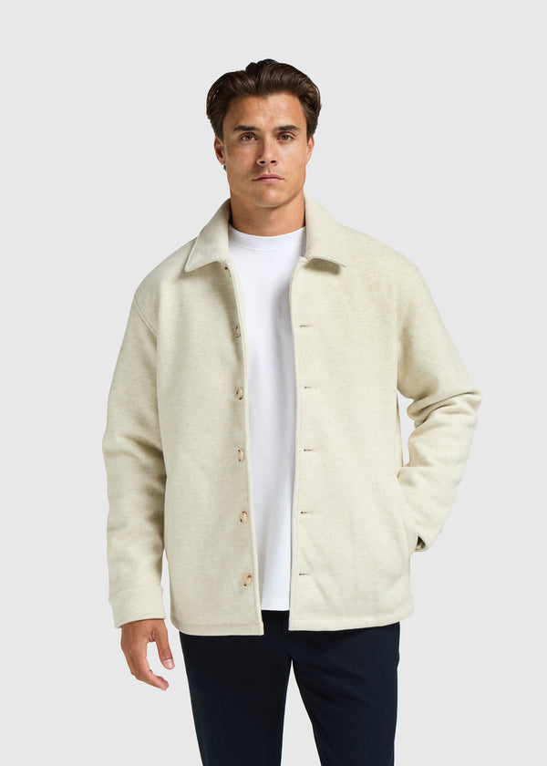 Padded Overshirt - White Sand