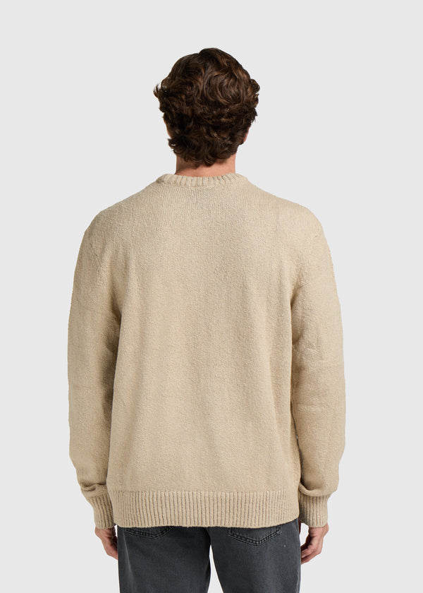 Premium Knit Crewneck - Light Sand