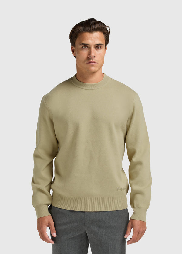 Compact Knit Crewneck - Light Green