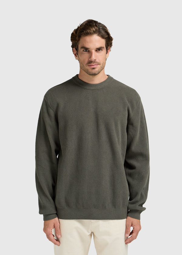 Structure Crewneck - Dark Green
