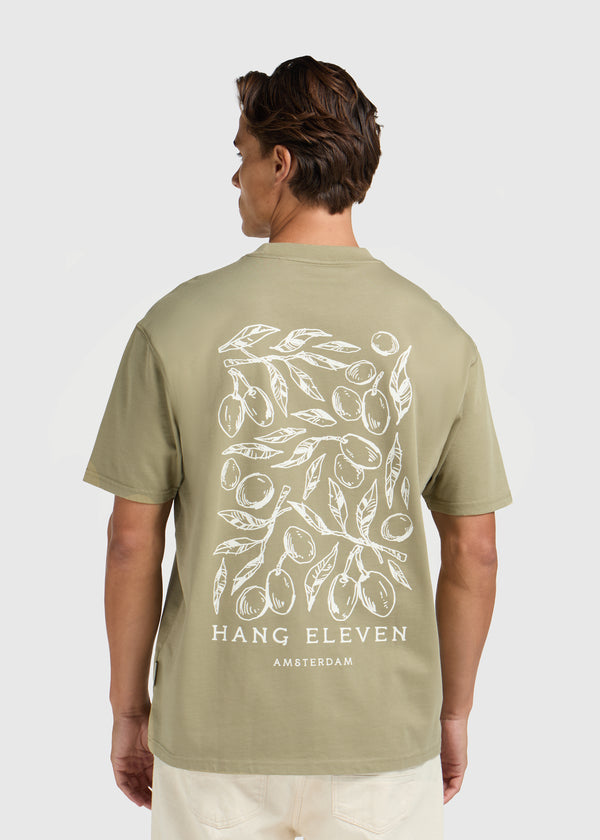 Olive Tee - Slate Green