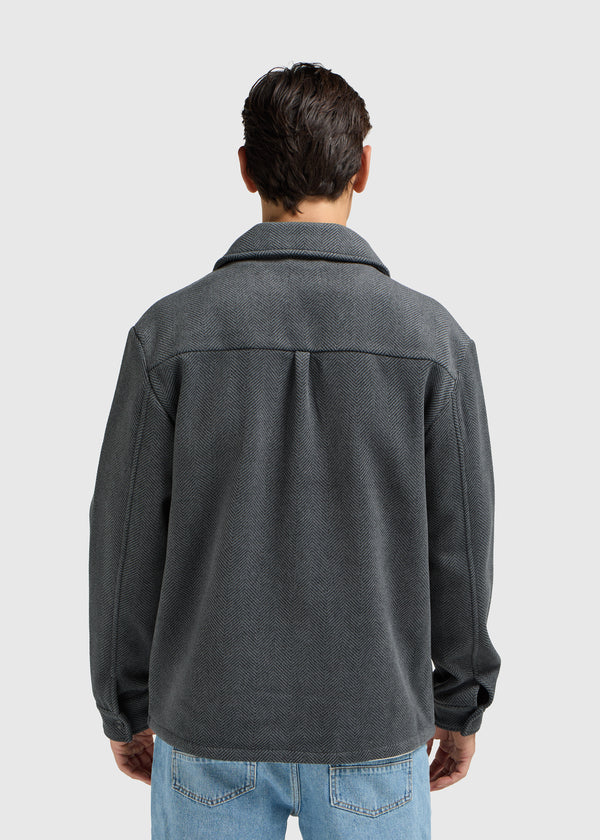 Herringbone Overshirt Zip - Antra