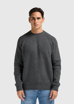Soft Waffle Crewneck - Anthracite