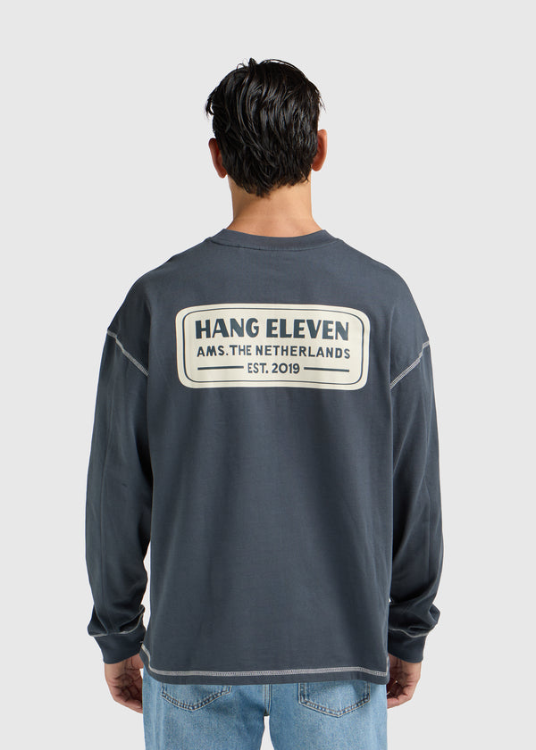 Heavy Badge Longsleeve - Ombre Blue