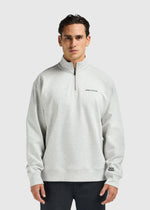Pull demi-zippé - Gris clair