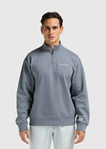 Pull demi-zippé - Gris clair