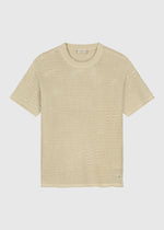 Crochet Knitted Tee - Sand