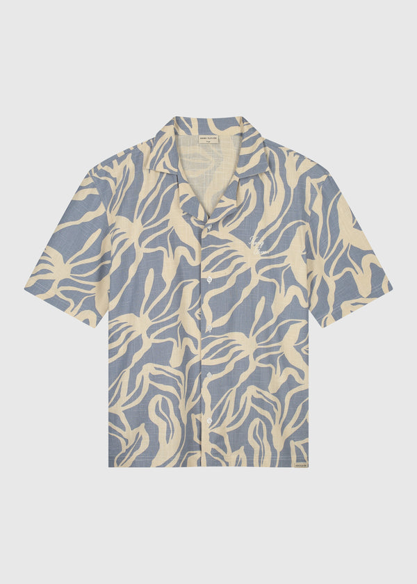 Plants Slub Shirt - Dusty Blue