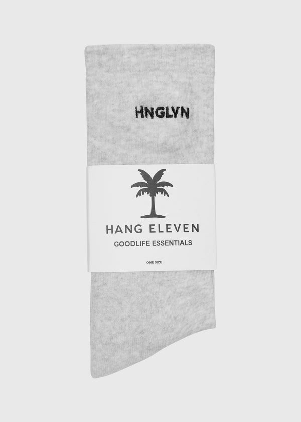 Hang Eleven Small Logo Socks - Grey Melee