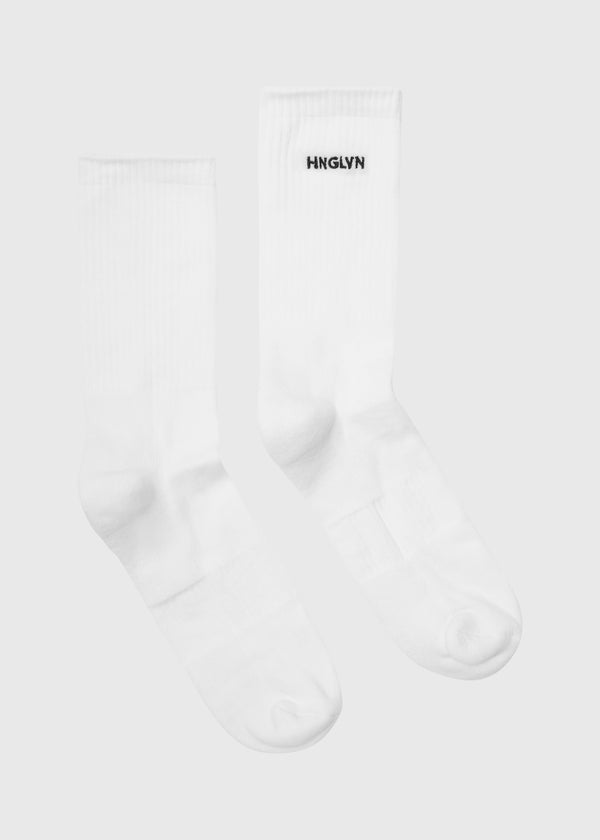 Hang Eleven Small Logo Socks - White