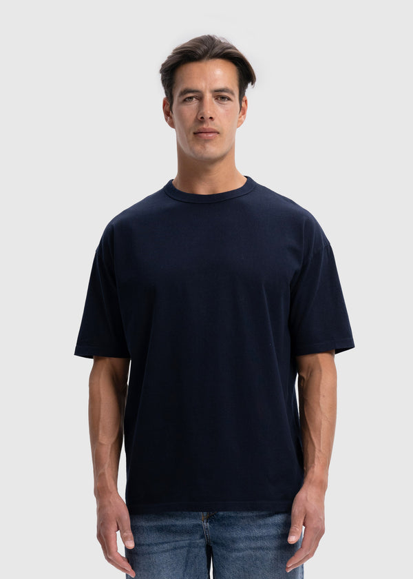 Oversized Premium Tee - Navy Blue