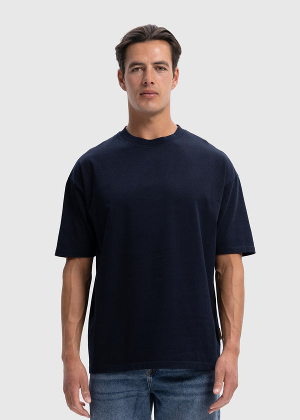 Heavy Oversized Premium Tee - Navy Blue