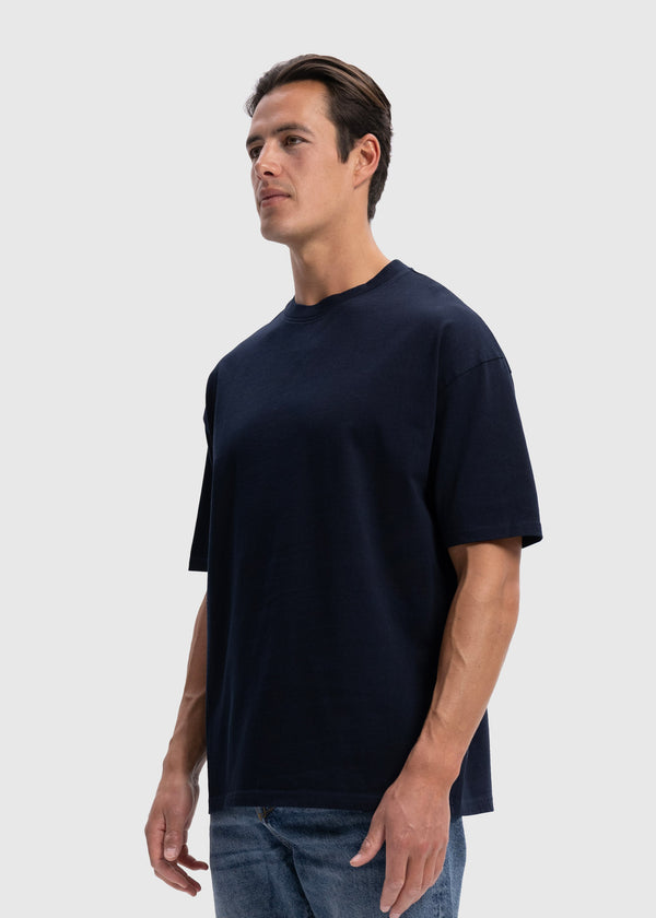 Heavy Oversized Premium Tee - Navy Blue