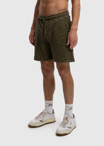 Terry Jacquard Short - Olive Green
