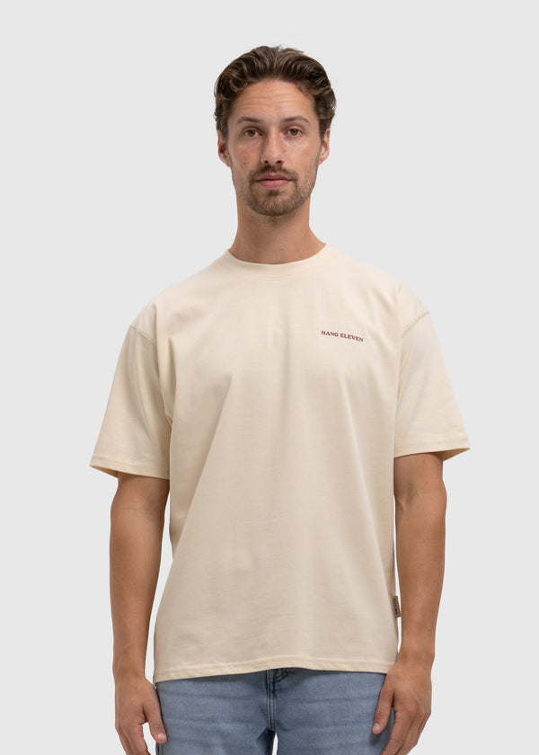 Font Tee - White Sand