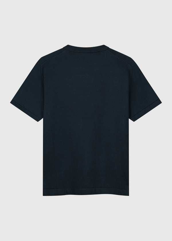 Knitted Polo - Navy Blue