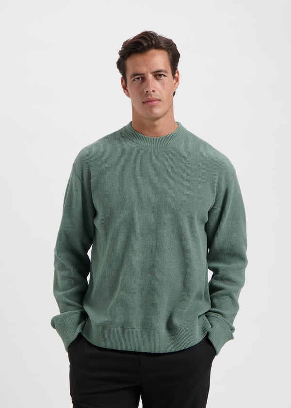 Structure Crewneck - Slate Green