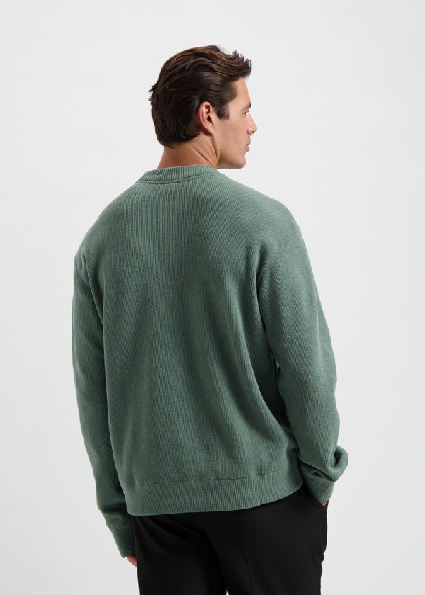 Structure Crewneck - Slate Green