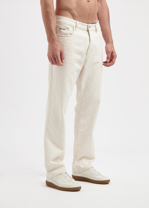 Premium Straight Jeans - Oatmeal