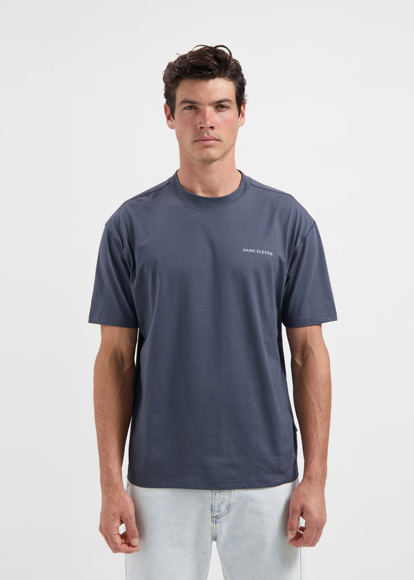 Brand Tee - Ombre Blue