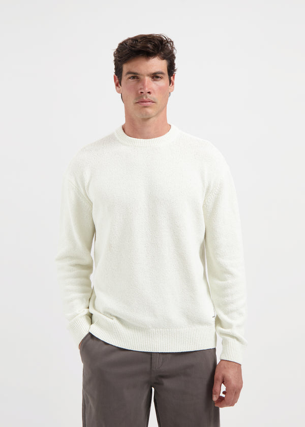 Loop Knit Crewneck - Ecru