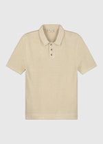 The Crochet Knit Polo - Sand