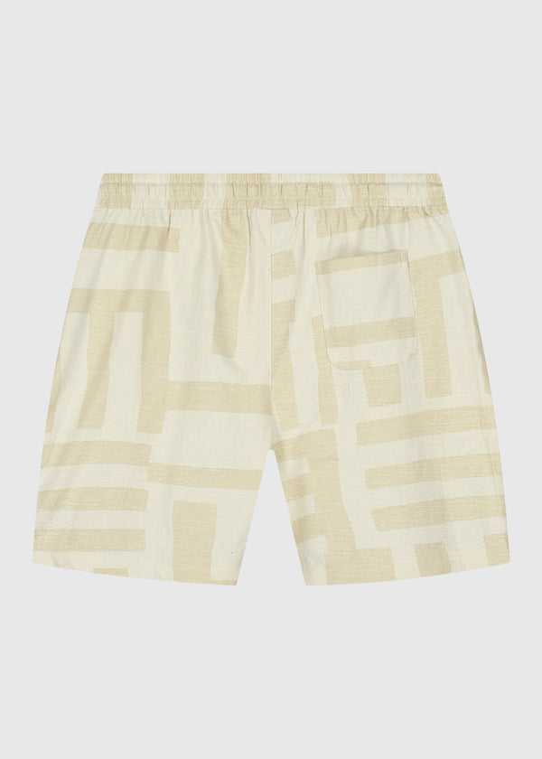 Stripe Slub Short - Sand