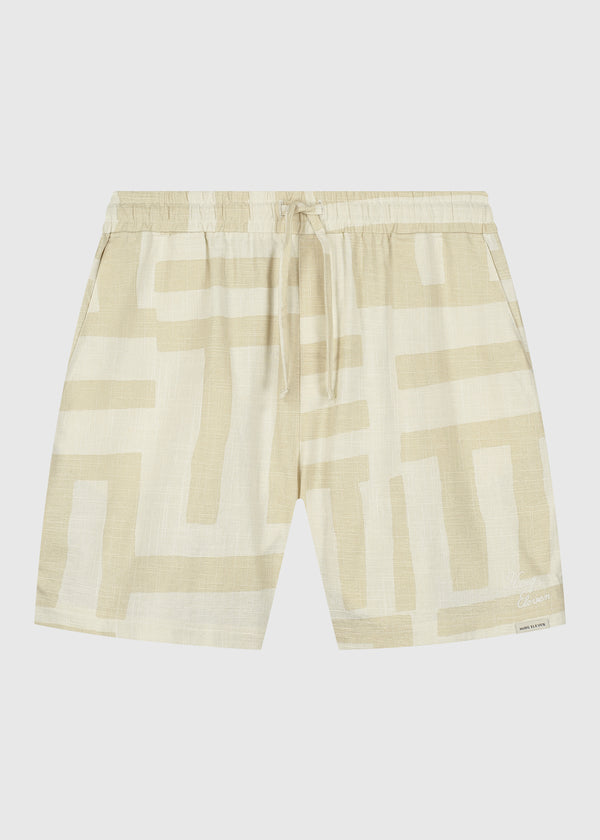 Stripe Slub Short - Sand